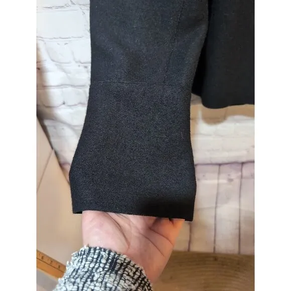 Beyond Threads Cardigan Womens XL Black Alpaca Wool Knit Jacket Made In Peru Zip
