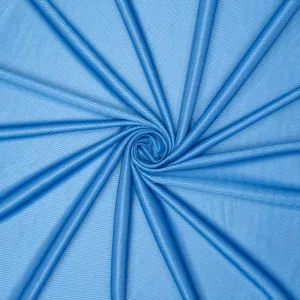 Birds Eye Soccer Jersey Fabric Blue