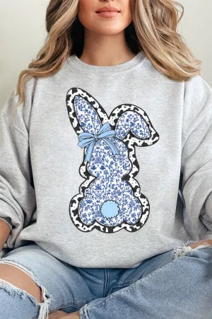 Blue Bunny Chinoiserie Heavy-weight Crew Sweatshirt