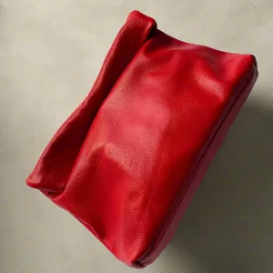 Bluedaye Foldover Leather Evening Clutch