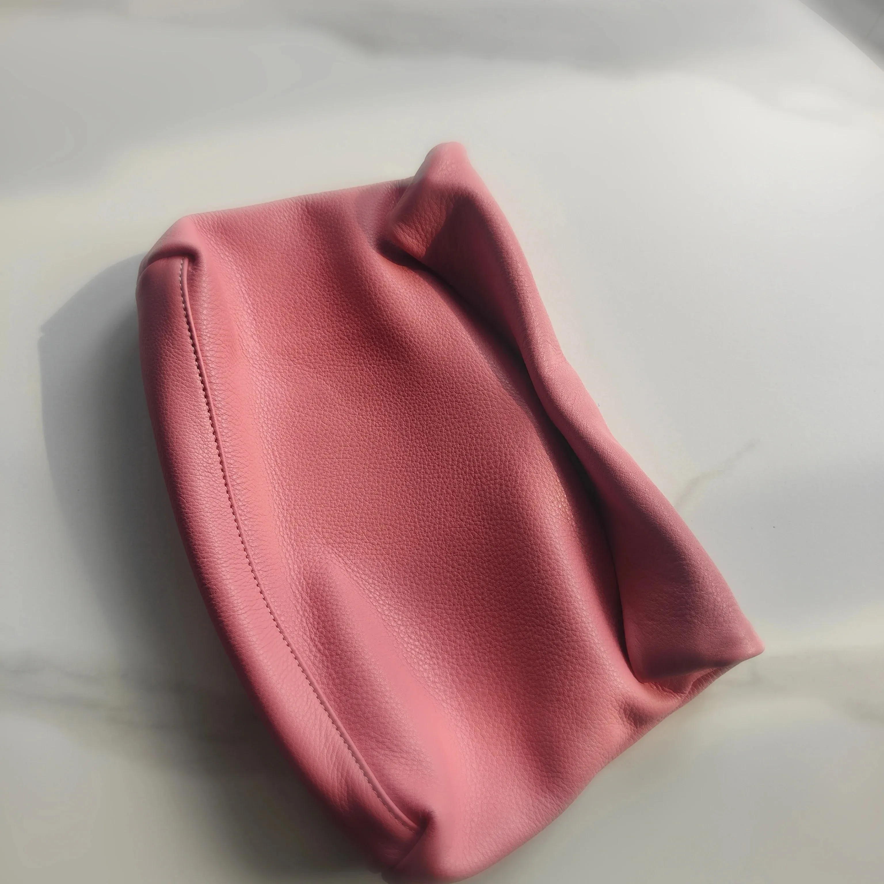 Bluedaye Foldover Leather Evening Clutch