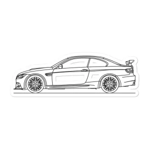 BMW E92 M3 GTS Outline Sticker