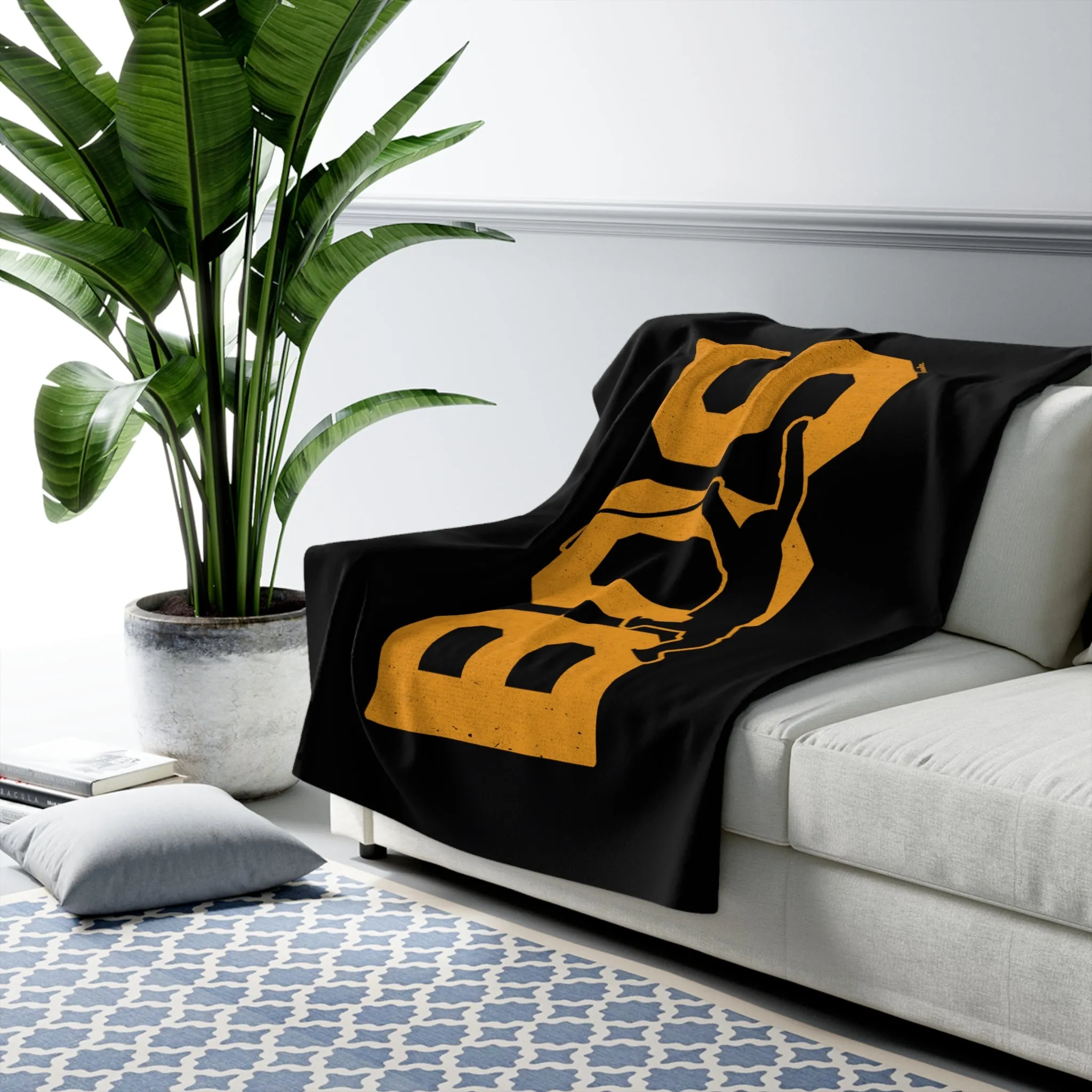 BOS Hockey Dive Sherpa Fleece Blanket