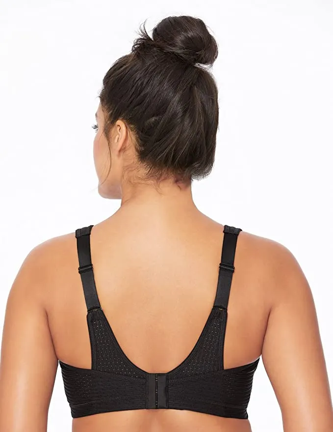 Brand new Glamorise 1006 Sport Women's Elite Performance No-Bounce Cami Wirefree Sports Bra, Black, Sz 42C!