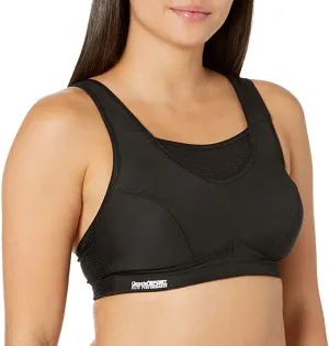 Brand new Glamorise 1006 Sport Women's Elite Performance No-Bounce Cami Wirefree Sports Bra, Black, Sz 42C!