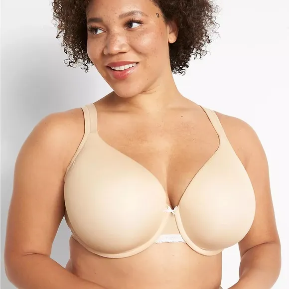 Cacique Black Lightly Lined Full Coverage Bra 40F