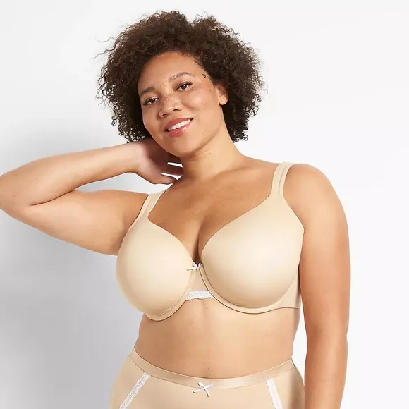 Cacique Black Lightly Lined Full Coverage Bra 40F