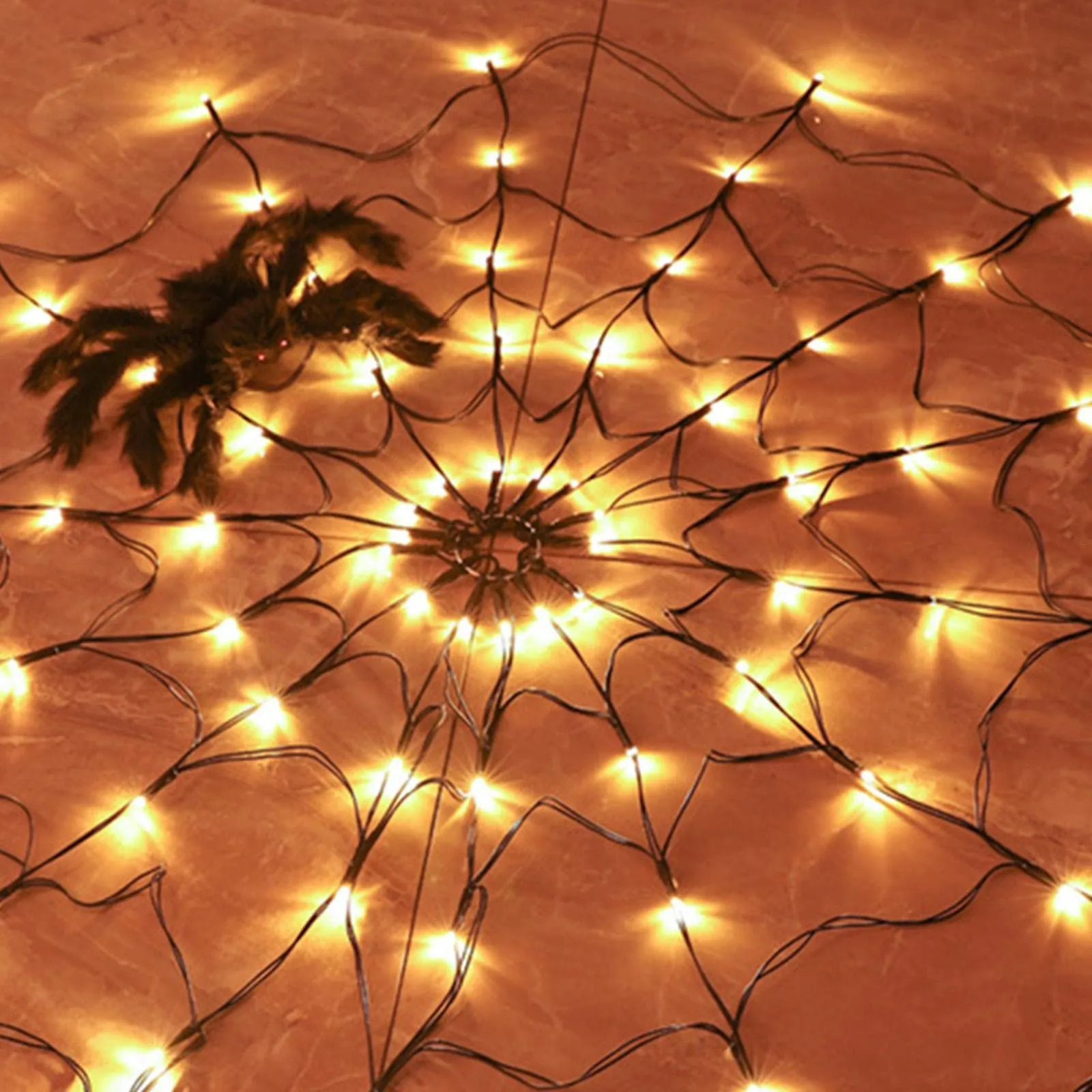 CALANDIS® Spider Fairy Light Halloween Tree Porch Hanging Lamp Bedroom Decor Battery