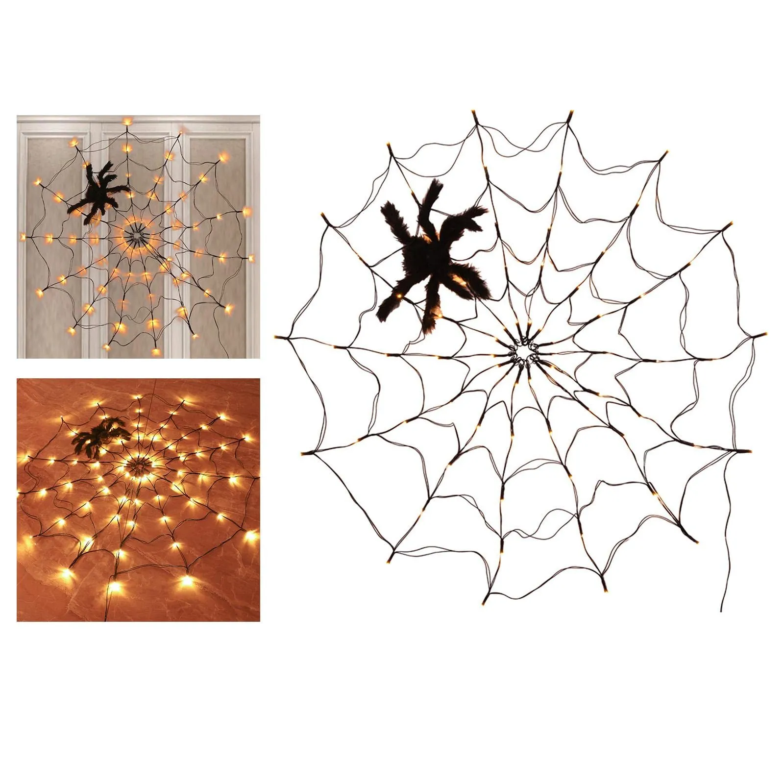CALANDIS® Spider Fairy Light Halloween Tree Porch Hanging Lamp Bedroom Decor Battery