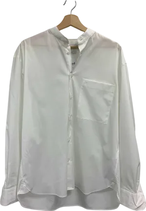Calvin Klein White Mandarin Collar Shirt UK M