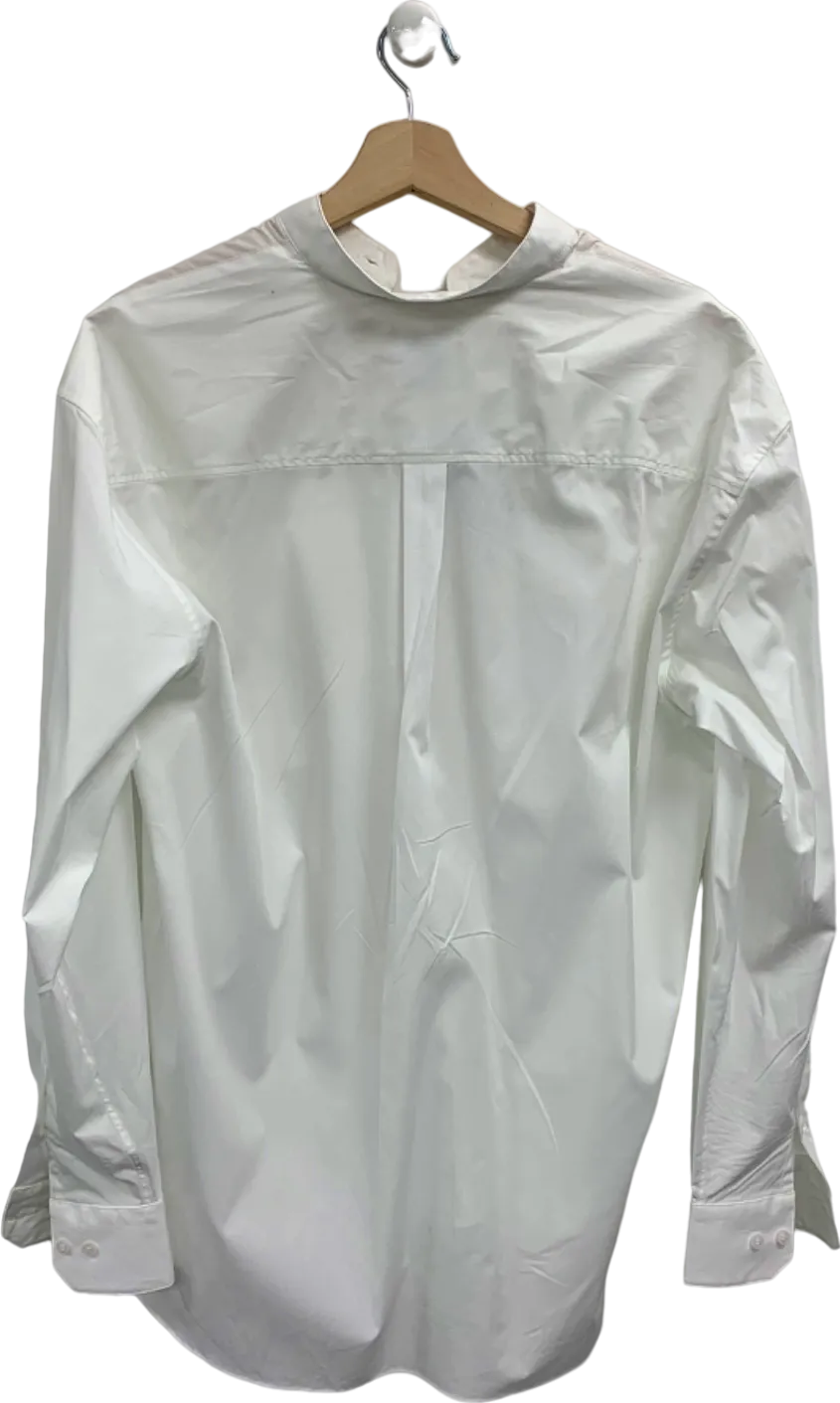 Calvin Klein White Mandarin Collar Shirt UK M