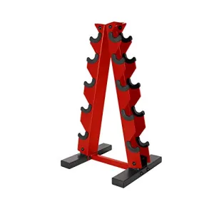 CAP Barbell A-Frame Dumbbell Weight Rack, Red