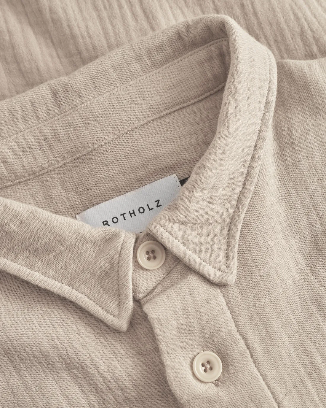 Casual Unisex Shirt Washed Sand