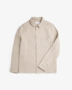 Casual Unisex Shirt Washed Sand