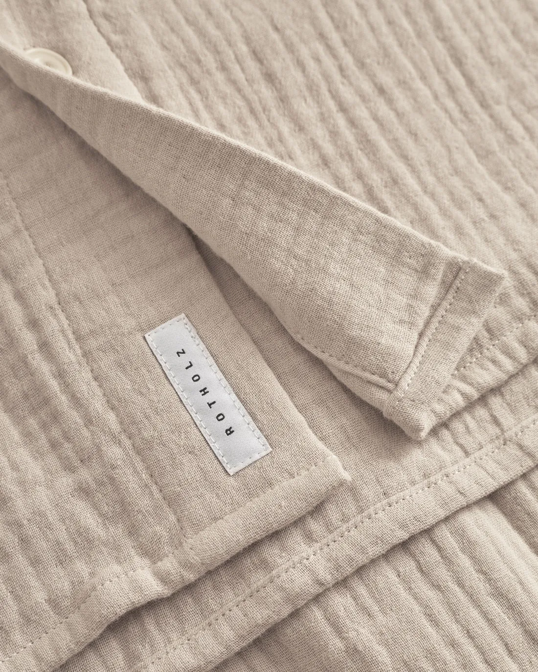 Casual Unisex Shirt Washed Sand