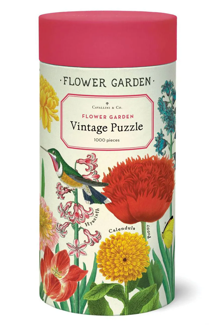 Cavallini & Co - Flower Garden 1000 Piece Vintage Puzzle