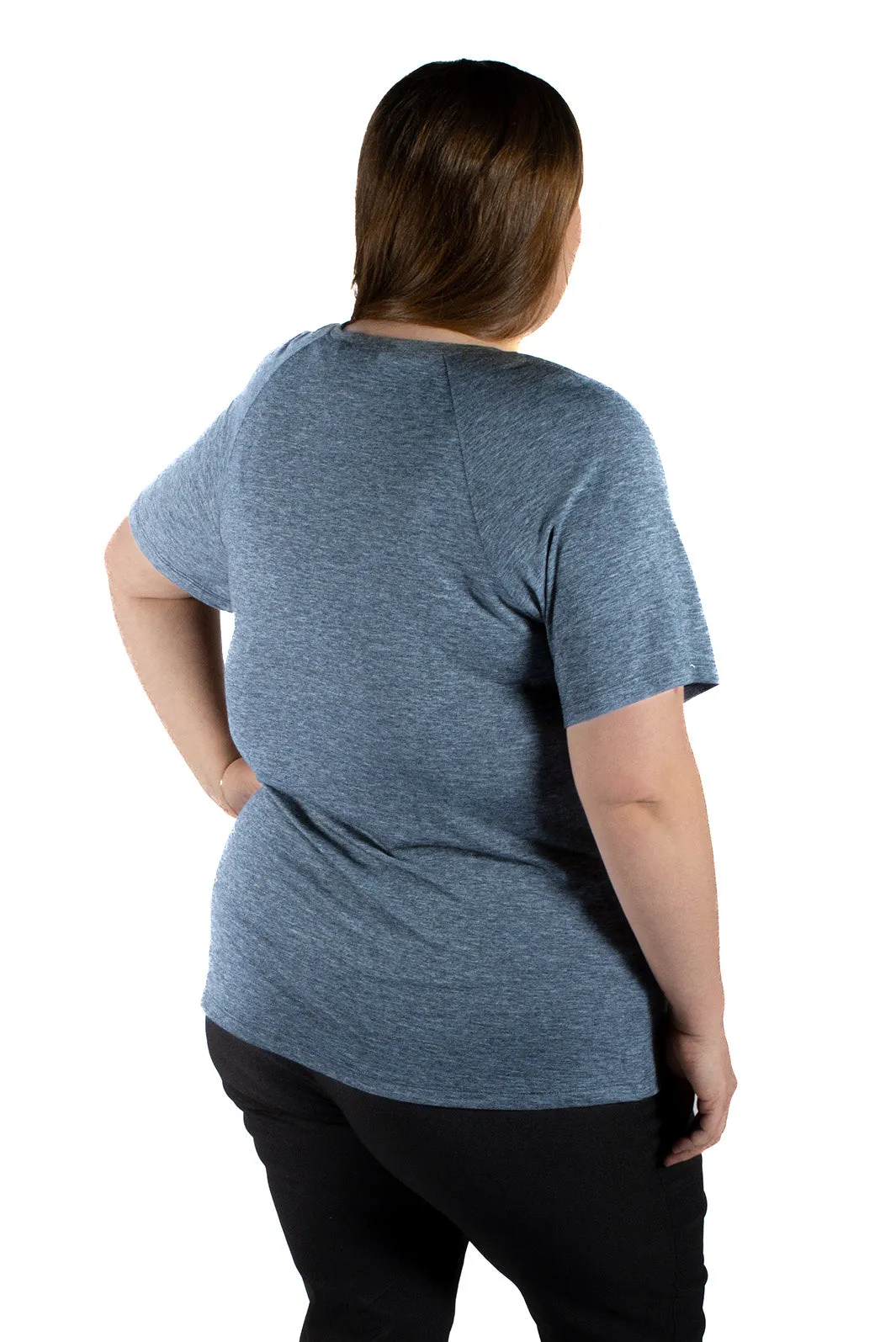 Chandail Moab Merino Taille Plus - Bleu