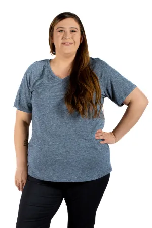 Chandail Moab Merino Taille Plus - Bleu