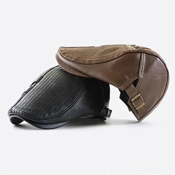 Chapeau en Cuir Style Vintage