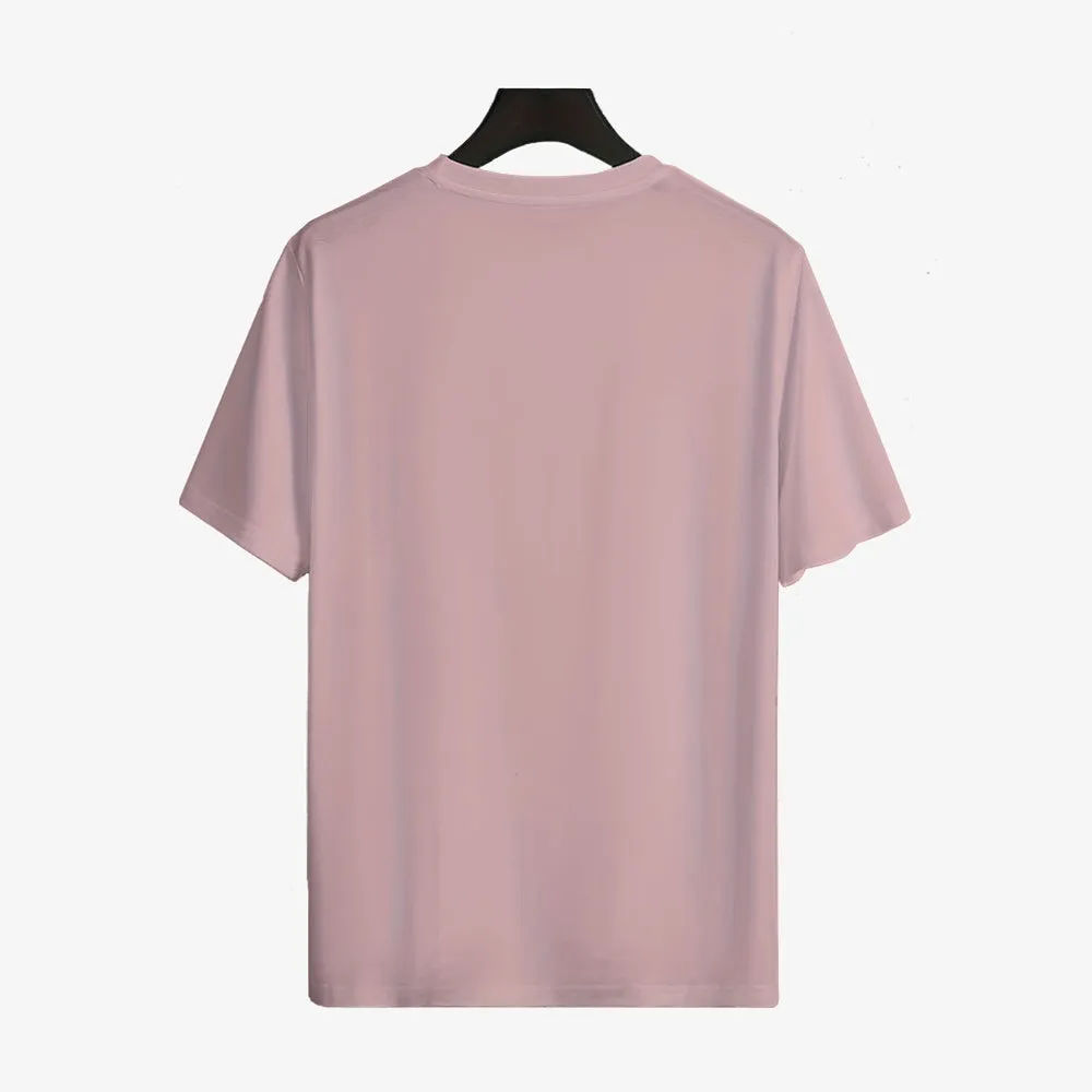 Cheerful Bunny Art Print Casual Short Sleeve T-Shirt
