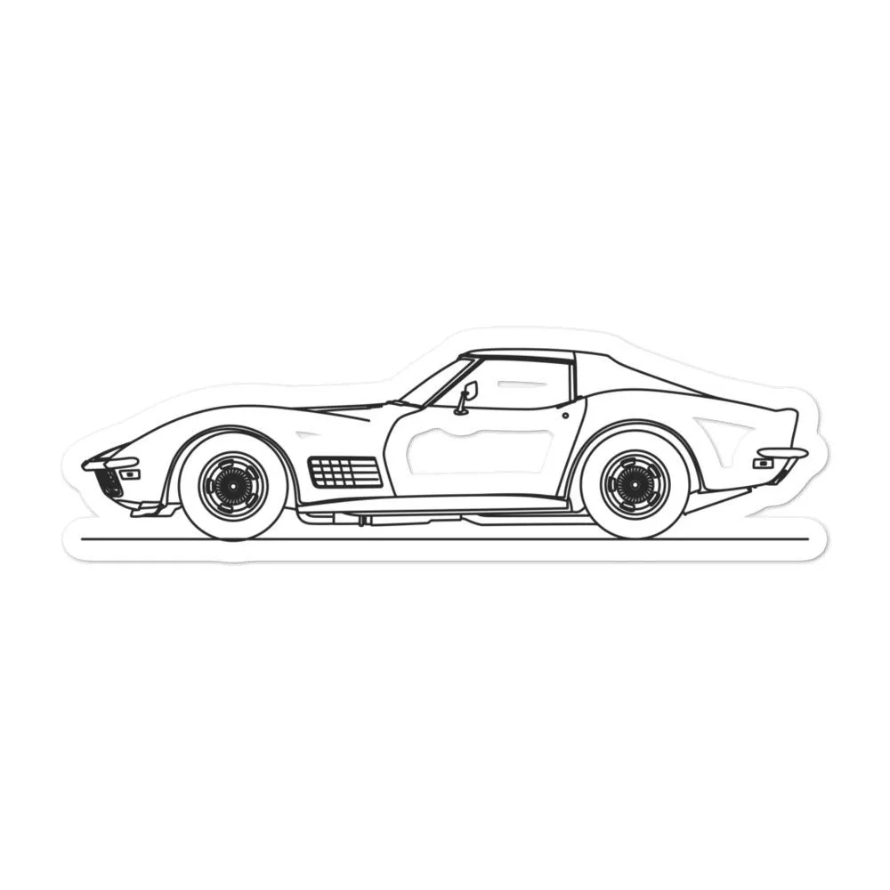 Chevrolet Corvette C3 Stingray Outline Sticker