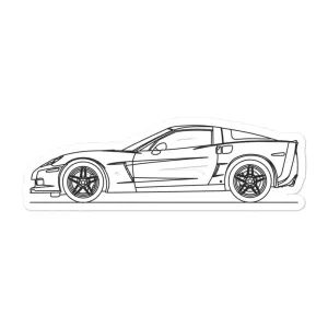 Chevrolet Corvette C6 Z06 Silhouette Sticker