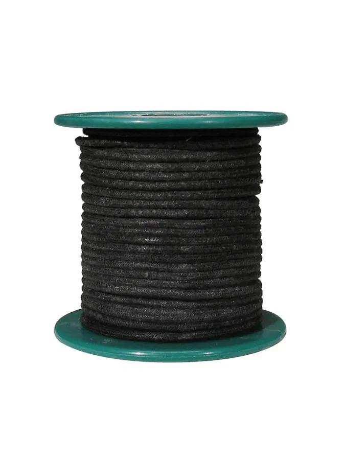 Cloth Covered Copper Wire - Vintage Style - 18 gauge (1mm2) - Black - 1m