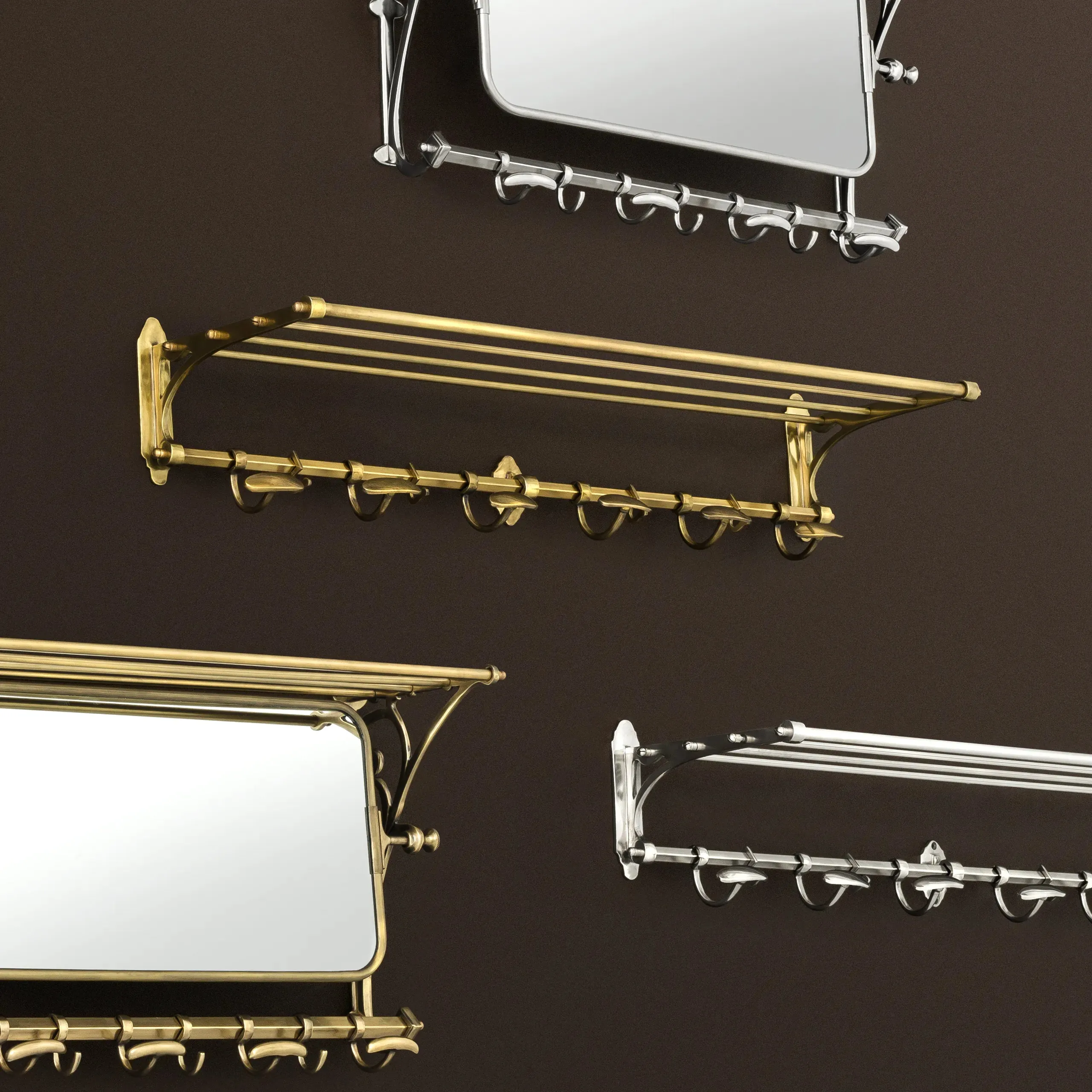 Coatrack Arini - Antique Brass Finish