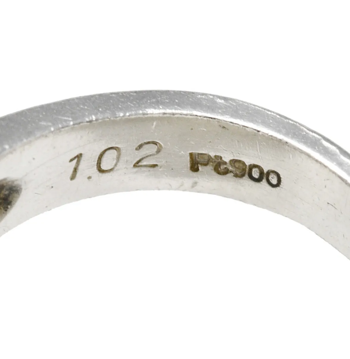 Contemporary 1.02 CTW Step Cut Diamond Platinum Channel Band Ring