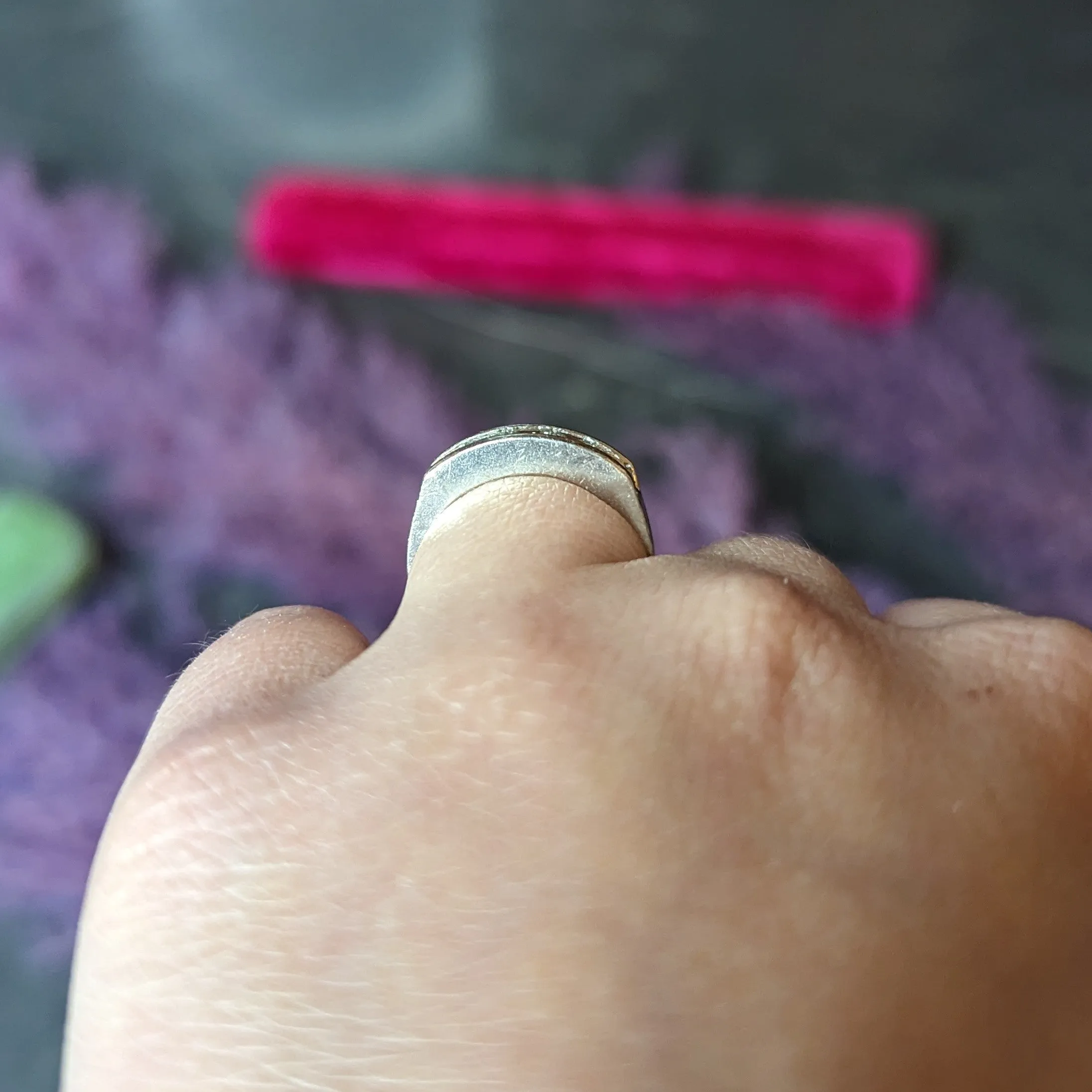 Contemporary 1.02 CTW Step Cut Diamond Platinum Channel Band Ring