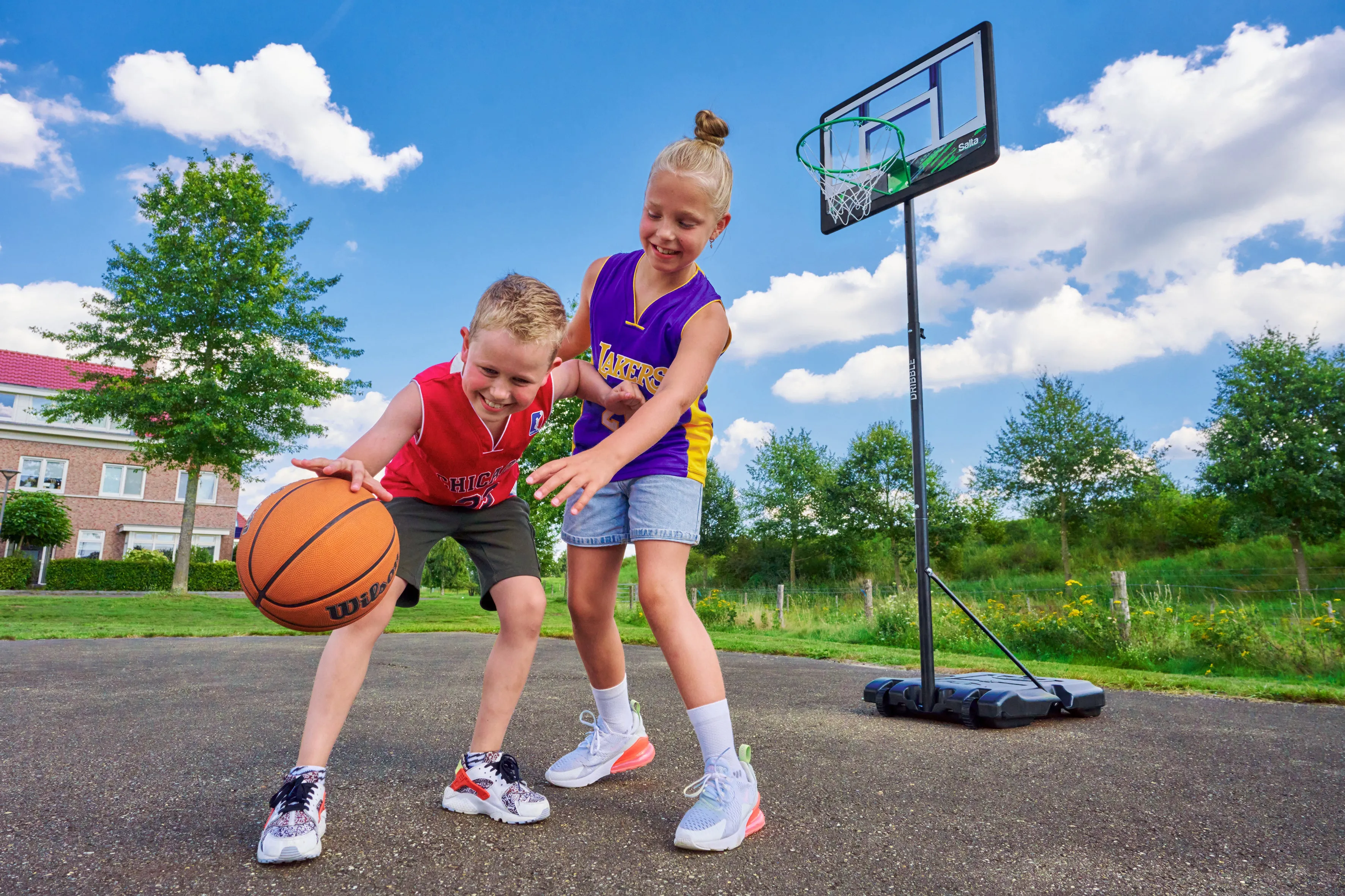 Cos de Baschet Salta DRIBBLE Ajustabil -160-210 cm