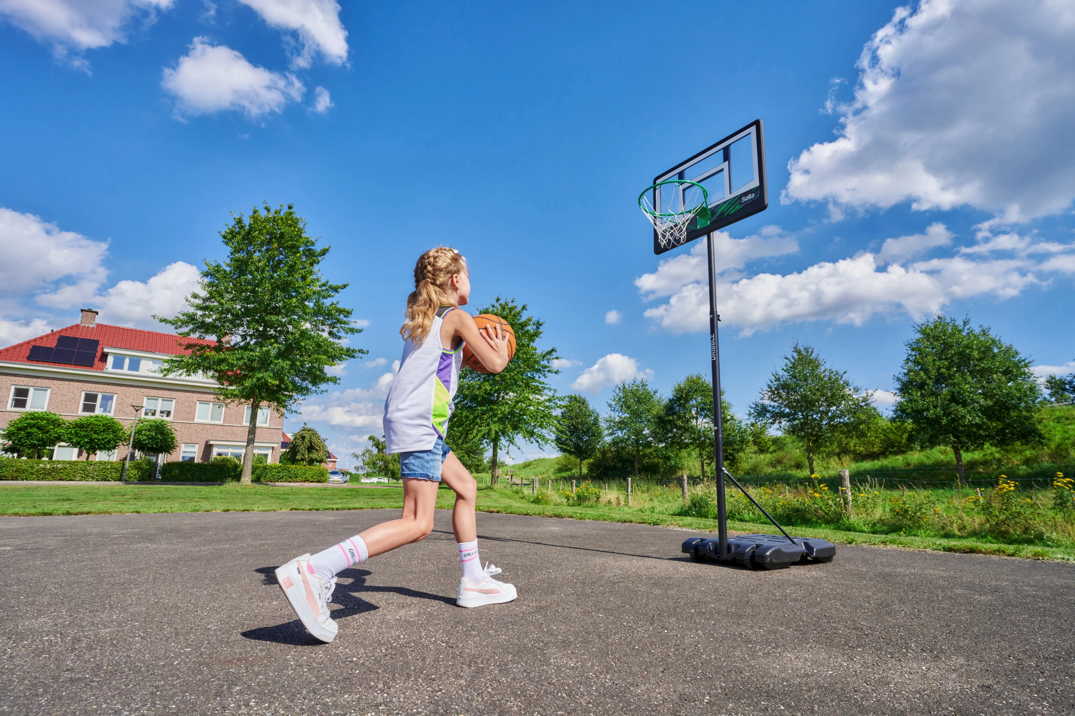 Cos de Baschet Salta DRIBBLE Ajustabil -160-210 cm
