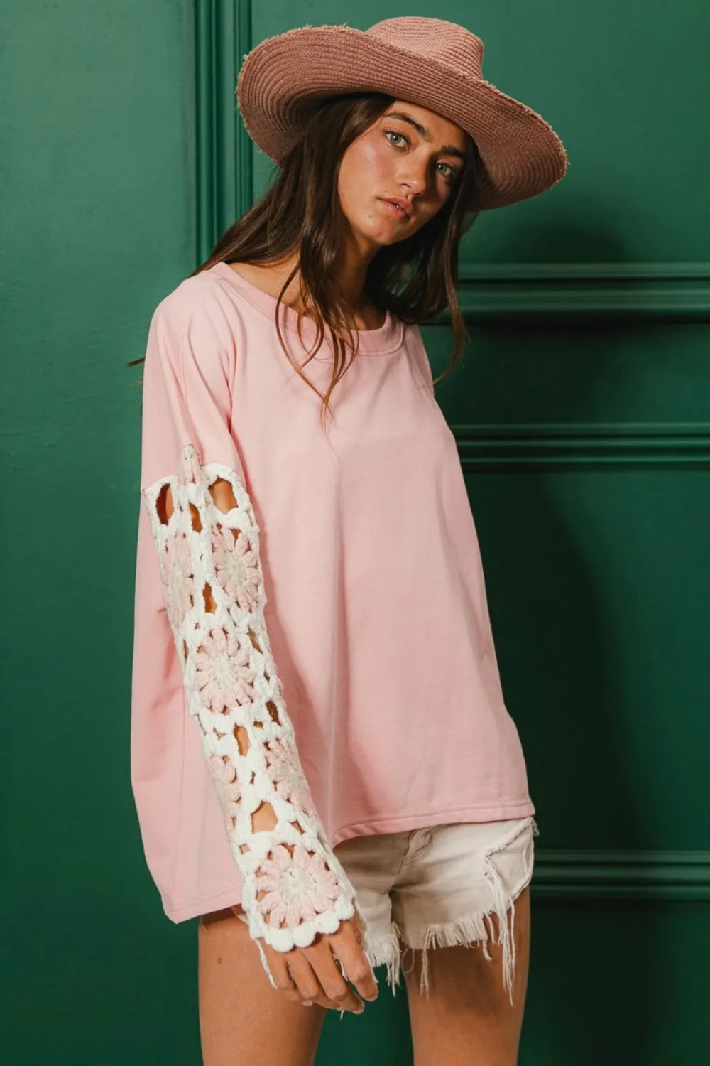 Crochet Sleeve Top