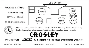 CROSLEY-11-106U