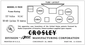 CROSLEY-E-15CE