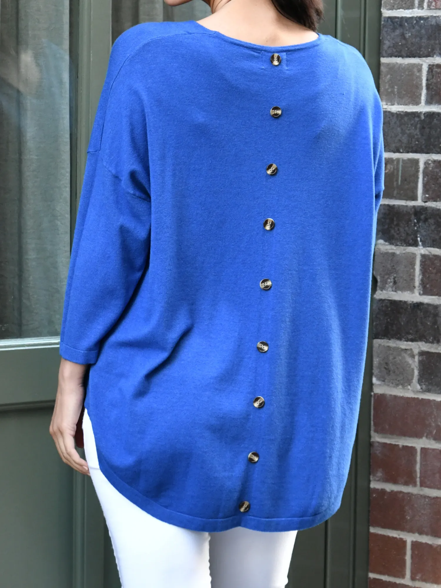 Danika Royal Wool Knit Jumper