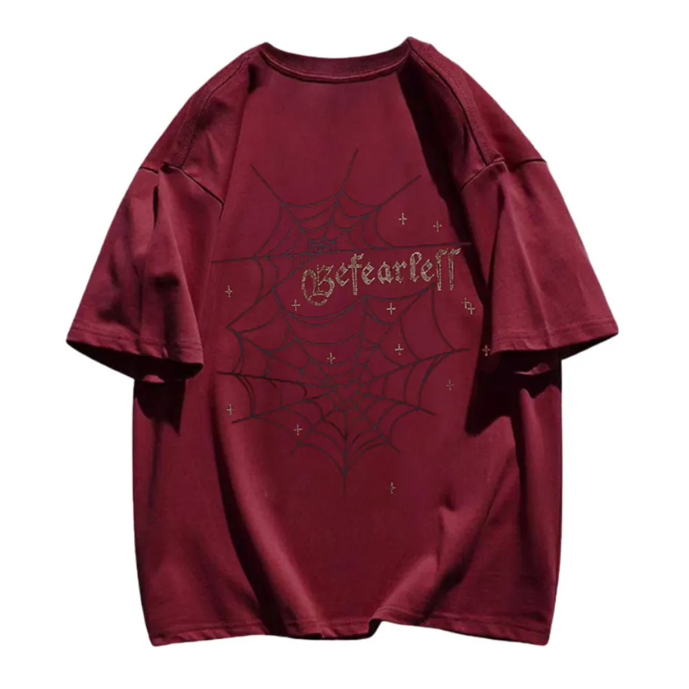 Dark Daring Spider Print T-shirt