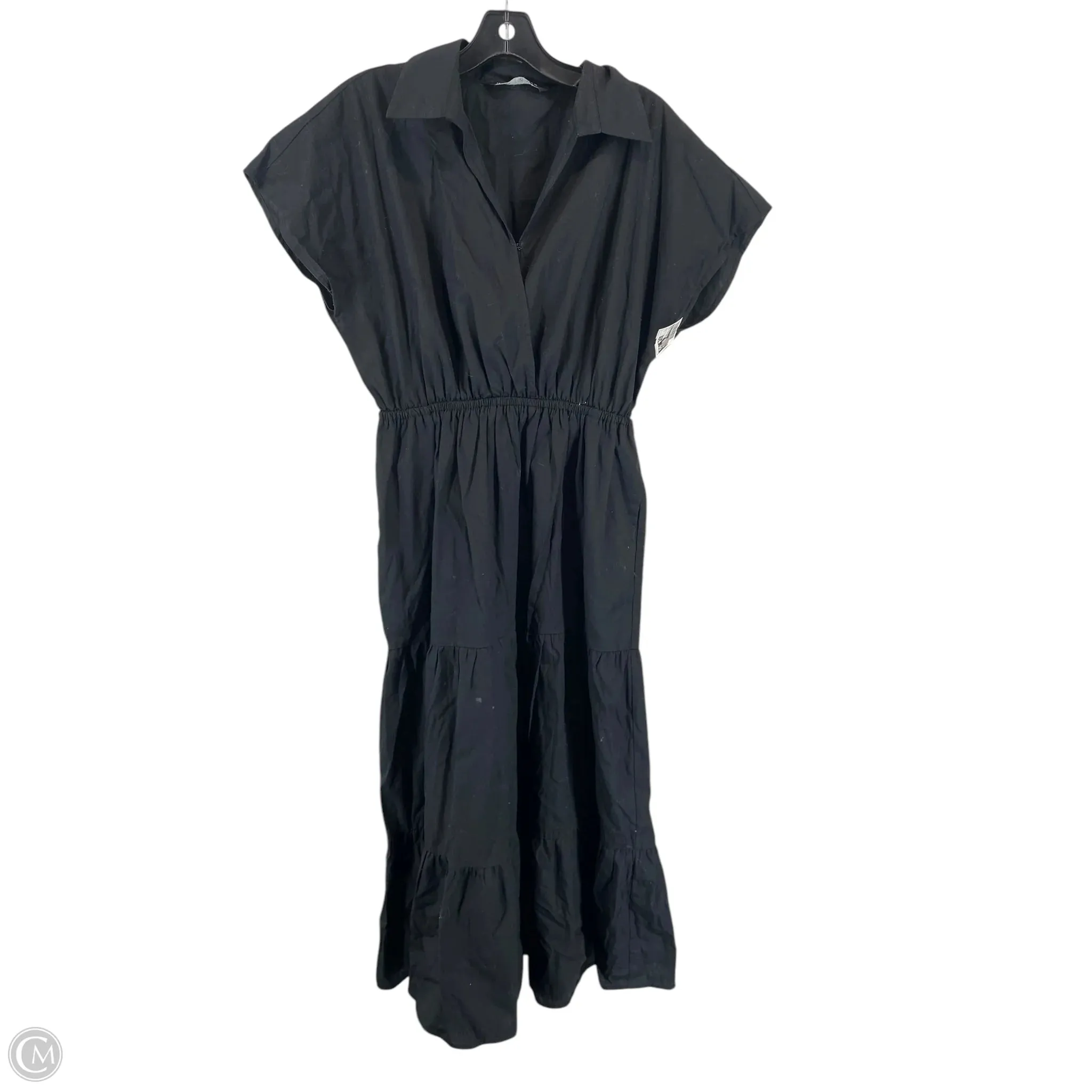 Dress Casual Maxi By Zara In Black, Size: L
