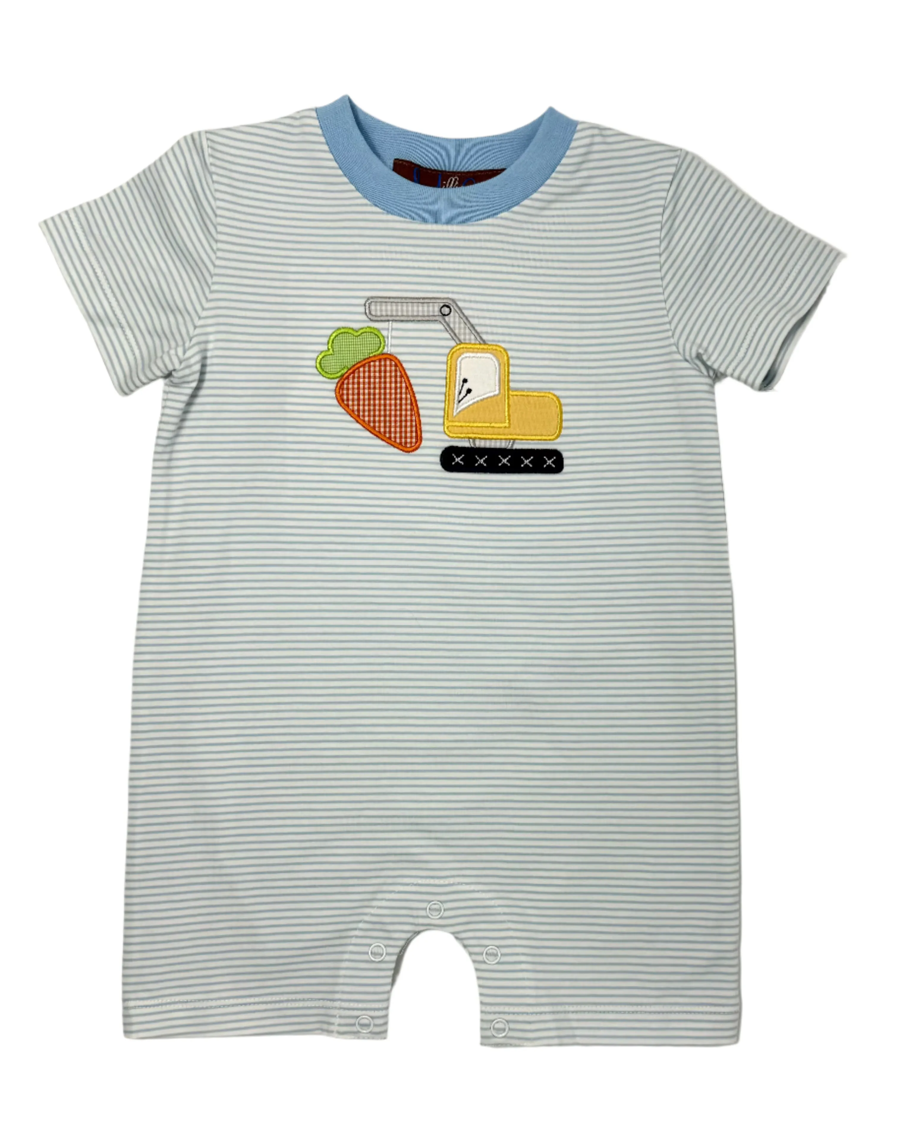 Easter Time Applique Boys Romper