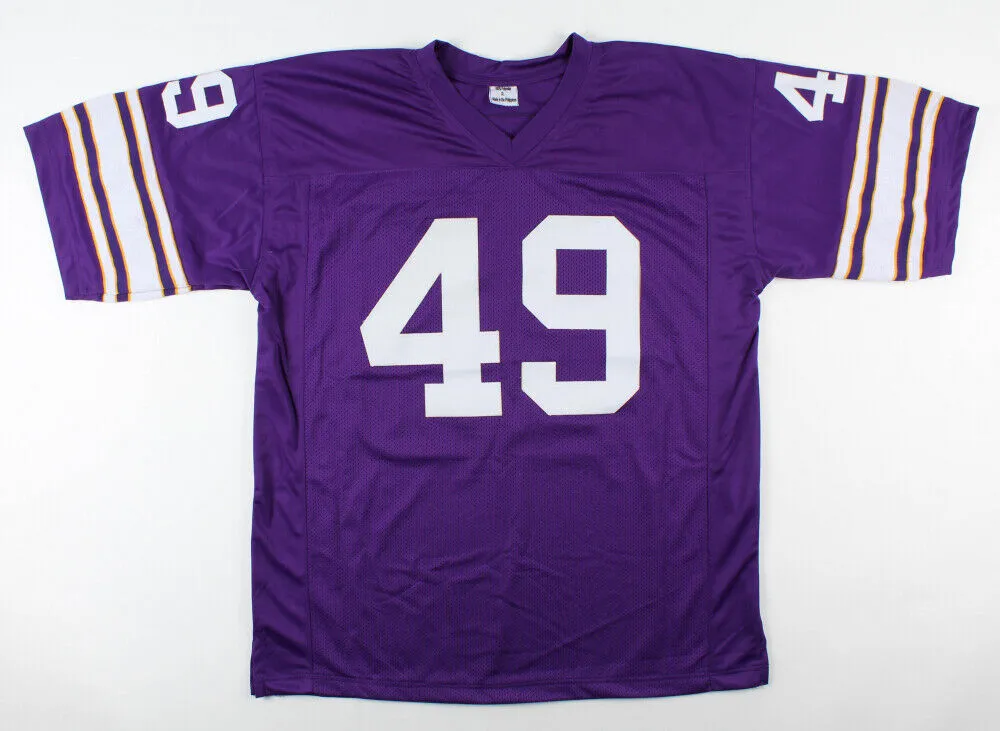 Ed Marinaro Signed Minnesota Vikings Jersey (RSA Holo) Running Back / TV Star