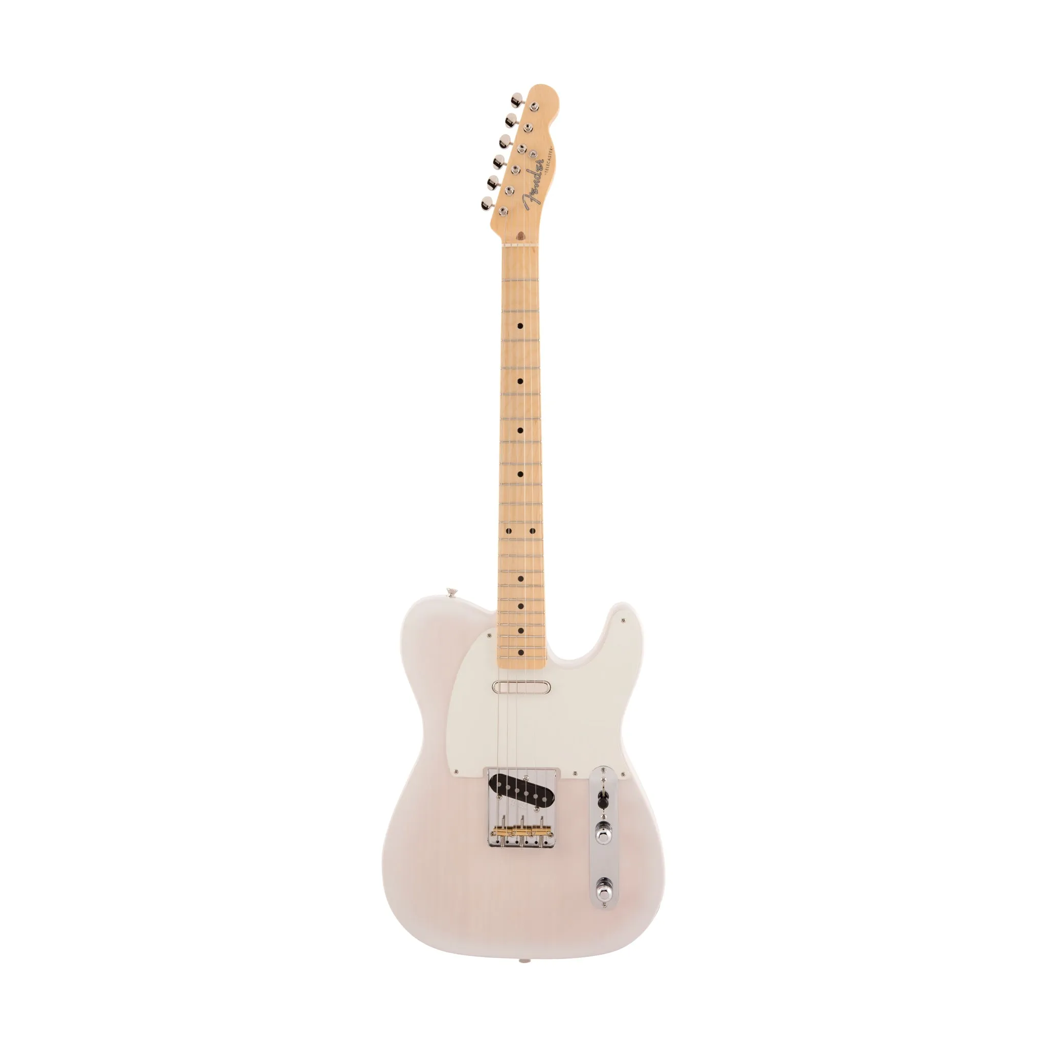 Fender Japan Traditional II 50s Telecaster Electric Guitar, Maple FB, White Blonde