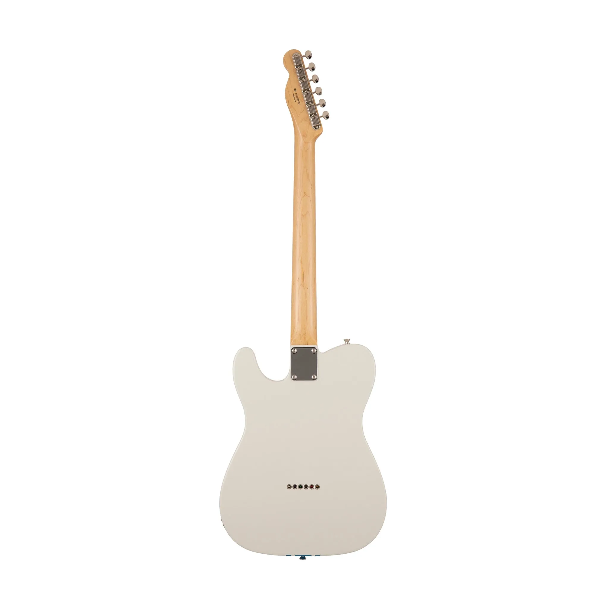 Fender Japan Traditional II 60s Telecaster Electric Guitar, RW FB, Olympic White / Blue Stripes