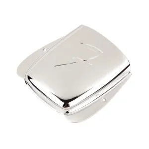 Fender Vintage Style Jazz Bass F Bridge Cover in Chrome