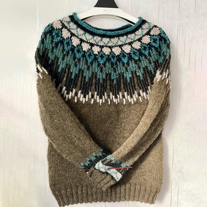 Fiorella - Vintage-Strickpullover für Damen