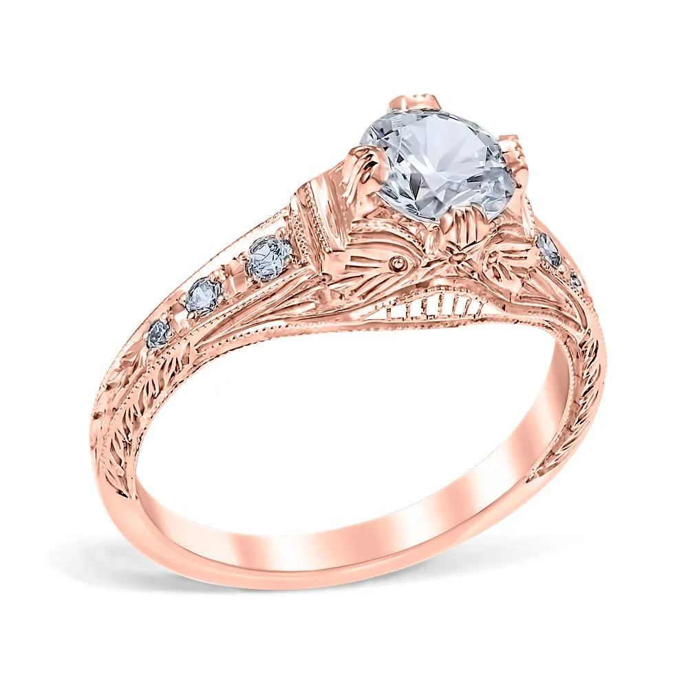 Fiorella Vintage Style Engagement Ring