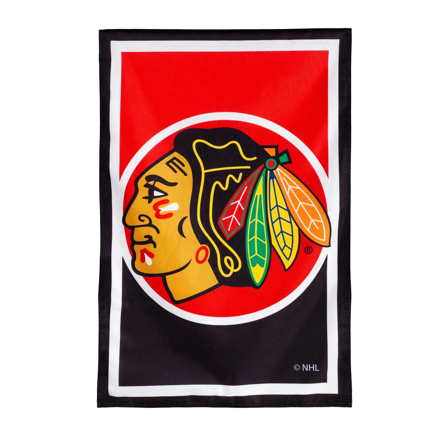 Flag, DS New Burlap, Reg, Chicago Blackhawks,13nb4355
