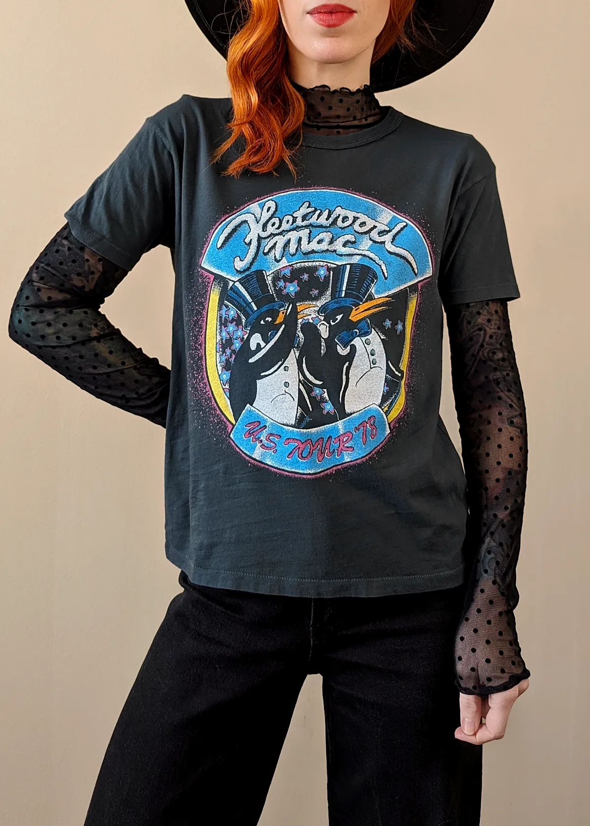 Fleetwood Mac US Tour '78 Penguins Ringer Tee