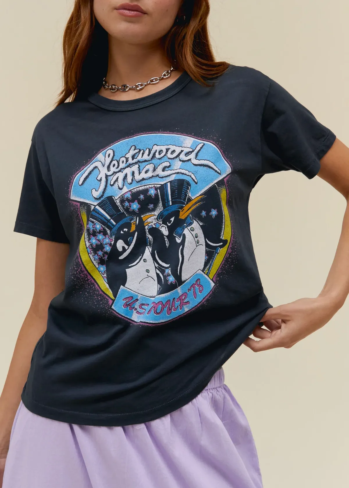 Fleetwood Mac US Tour '78 Penguins Ringer Tee