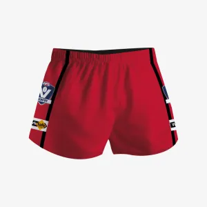 Footy Shorts - Red/Black/Red