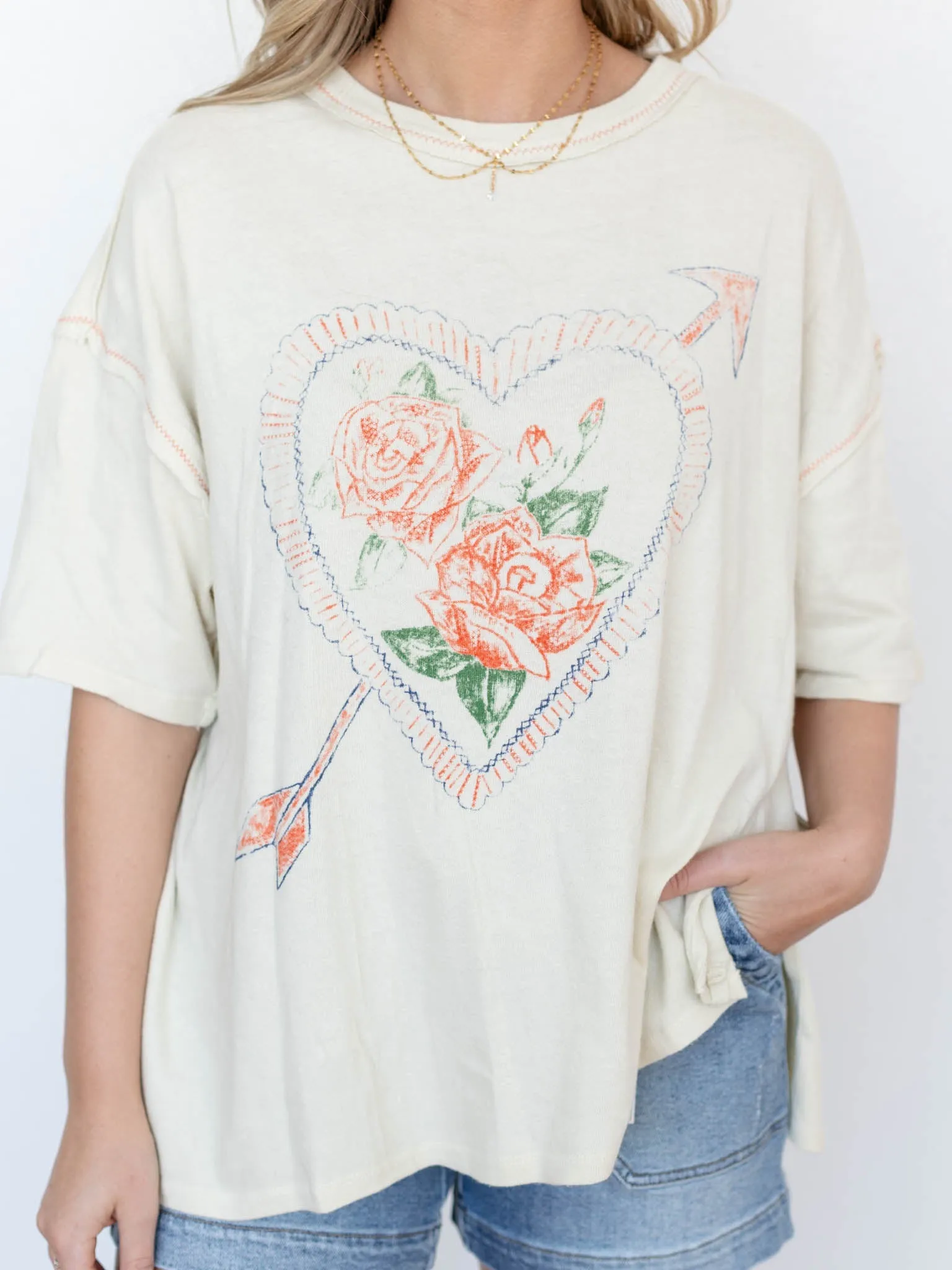Free People Love Rose Tee
